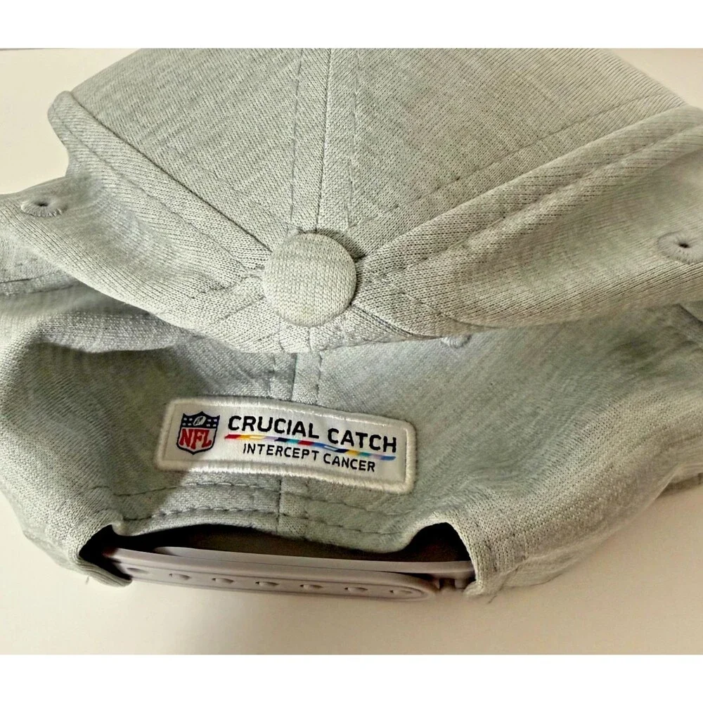 New Era Tampa Bay Buccaneers Crucial Catch Hat Snapback Gray NFL Cancer  Unique